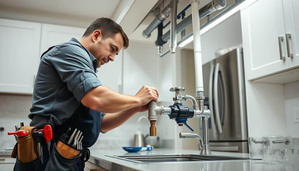 profissional de encanamento